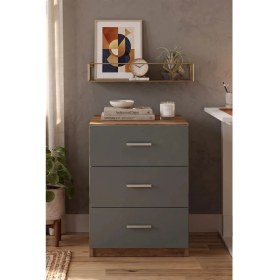 Resim Yurudesign Vario C Ofis 3 Lü Keson Barok-Antrasit VO3-BA 