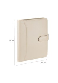 Resim Organizer Ajanda Tarihsiz Kareli 20x26 CM - Bej 