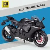Resim 1 Adet CCA 1:12 Ölçekli Alaşım Yamaha YZF-R1 Motosiklet Modeli - Gerçekçi İtme Eylemli Koleksiyon Oyuncak, 4 Renk (Kırmızı/Mavi/Sarı/Siyah), Dayanıklı Erkek Çocuk Doğum Günü Hediyesi & Motosiklet Tutkunları İçin Dekoratif Süs, Şık Tasarım, Detaylı İşçilik, Koleksiyonerler İçin Özel Ürün 
