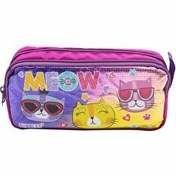 Resim Bubbles Meow Hologramlı Kalem Çantası 