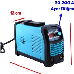 Resim Badem10 Portatif İnverter Kaynak Makinası MMA200 Demir Metal Birleştirme Kaynak Makina 200 A Elektrot 