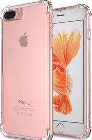 Resim Apple Iphone 8 Plus Anti Şok Darbe Emici Şeffaf Silikon Kılıf 