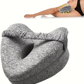 Resim Yan Uyuyanlar İçin Ergonomik Hafif Yastık - Ayak Desteği Yastığı, Ayarlanabilir Kayış, Çıkarılabilir ve Yıkanabilir Kılıf, Omurga Düzenlemesi, Sırt Ağrısını Giderir, Yan Uyuyanlar İçin Mükemmel 