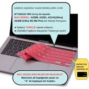 Resim Macbook Pro Klavye Kılıfı 13inç M1-M2 US-TR A2338 2289 2251 A2141 ile Uyumlu 