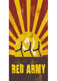 Resim Red Army kızıl ordu (10 CM X 20 CM) mini retro ahşap poster 