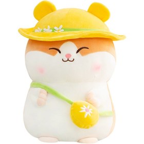 Resim Cute Summer Hamster Doll Plush Toy Rat And Mouse Doll Girl Birthday Gift To Accompany Sleeping Couple Doll - Brown / 25m 