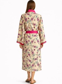 Resim SUGULL Beli Kemerli Uzun Kimono 