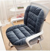 Resim Fochsia Gri Ldq Ergonomik Ofis Sandalye Minderi Yumuşak Fiber Dolgulu Dayanıklı Kumaş 