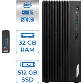 Resim MSI Pro DP180 Intel Core I5 12400 32GB 512GB SSD Intel UHD Grafik Windows 11 Home Masaüstü Bilgisayar MS422XTRH08 + Zettausbbellek 
