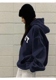 Resim Startmore Fleece Lined Hooded Sweatshirt For Women, Casual Letter Print Pullover Hoodie, Autumn/wi Çok Renkli 