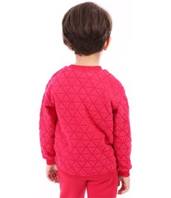 Resim Toontoy Unisex Çocuk Nakışlı Sweatshirt Fuşya 