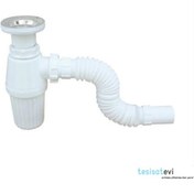 Resim Taslı Lavabo Sifonu - Taslı Lavabo Gider Borusu - Lavabo Sifonu 