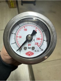 Resim SIMGA 0-16 Bar Çap Ø40 Mm Pano Tip Kuru Manometre 