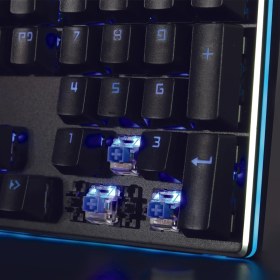 Resim Rush Cobalt RK991 RGB Manyetik Bileklikli Mekanik Oyuncu Klavyesi 