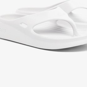 Resim Lacoste Meduz Flip Flop Kadın Beyaz Terlik 