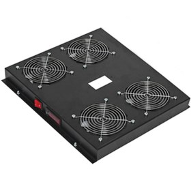 Resim cabex Günko 1u 19 Rack Mount Kabinet 4 Lü Fan Ünitesi On/off Anahtarlı 