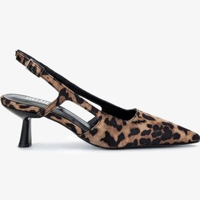 Resim Valmenti Kadın Leopar Topuklu Ayakkabı 1073 3122 Bn Ayk Y25 Leopar Saten Leopar 