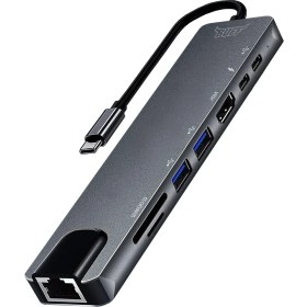 Resim Buff Type C USB 8 In 1 Hub Çoklayıcı Adaptör 