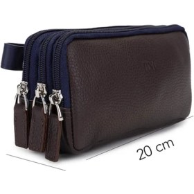 Resim Tamer Tanca Erkek Hakiki Deri Kahverengi El Çantası 688 1989 Erk Canta Y24 Khv Fltr/k.lacı 