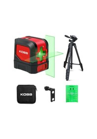 Resim Kobb Kbl91gtp 30 Metre Profesyonel Yatay Ve Dikey Otomatik Hizalamalı Yeşil Çapraz Çizgi Lazer Distomat + Tripod 