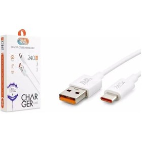 Resim Subzero Cl49 240w Type-c Hızlı Şarj Data Kablosu 1mt Saliseli Beyaz 