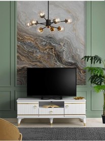 Resim 110 CM KORDON MDF MEBRAN KAPAK TV SEHPASI 