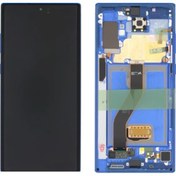 Resim Te Samsung Uyumlu Note 10 Plus N975 Uyumlu Çıtalı Lcd Ekran Servis Mavi 