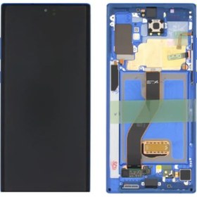 Resim Te Samsung Uyumlu Note 10 Plus N975 Uyumlu Çıtalı Lcd Ekran Servis Mavi 