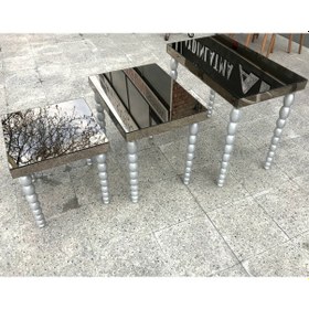 Resim Zigon Sehpa Elma Model Beyaz Parlak Beyaz Lake Ahşap Kayın Torna (378356750) 