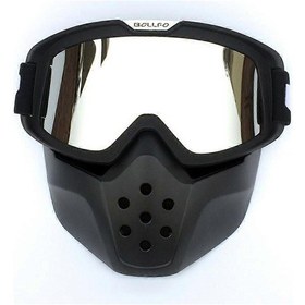 Resim Yeni Sıcak Vintage Motosiklet Köpekbalığı Kask Gözlükleri Motokros Kask Gözlükleri Retro Rüzgar Geçirmez Açık Yüz Kaskları Gözlükler Maske 