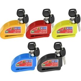 Resim Motosiklet Bisiklet Scooter Alarmlı Disk Kilidi Hatırlatma Kablolu Alüminyum Alaşımlı Motor Kilidi 
