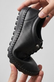 Resim FlexiGel Tam Ortopedik Jel Tabanlı Kadın Siyah Loafer - Ultra Esnek Nefes Alabilir Hafif Günlük Anne Ayakkabısı 