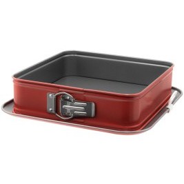Resim Guardini Kare Kelepçeli Kek Kalıbı Kırmızı 24 Cm 