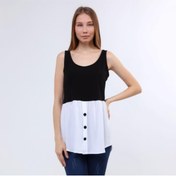 Resim DRR Moda Sıfır Kol Garnili Tunik / Bluz 