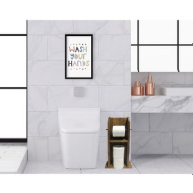 Resim Bk Home Doğal Masif Ahşap Tuvalet Kağıtlığı Ve Dekoratif Ahşap Si (551052512) 