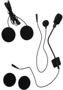 Resim ULTRATEKNO BT-68 TYPE C Girişli intercom Kulaklık Seti Çift Mikrofonlu Motosiklet Kask İntercom Yedek Kulaklığı 
