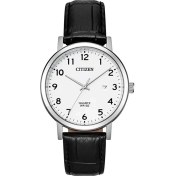 Resim Citizen BI5070-06A Quartz Deri Kordonlu Klasik Gümüş Erkek Kol Saati 