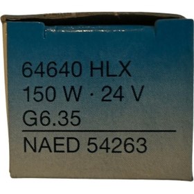 Resim Osram 64640 150w 24v G6.35 Duylu Fcs Halojen Ampul 4 Adet 