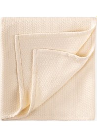 Resim Hasır Desen Bebek Pamuk Battaniye Yıkanmıştır 93x100 Cm +/- 3 Cm Naturel Natürel 