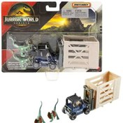 Resim Matchbox Jurassic World Dino Transporter Arabaları Dılophosaurus Çok Renkli 