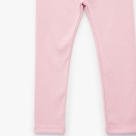 Resim Kız Bebek Pamuklu Kaşkorse Beli Lastikli Basic Uzun Tayt 
