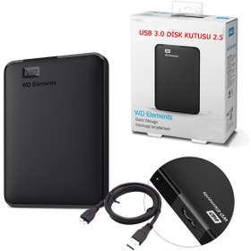 Resim TEKNOSANAY Wd 2.5" Usb 3.0 Sata Harddisk Kutusu (boş Kutu) 