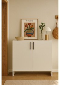 Resim Modern Ayakkabılık Beyaz 