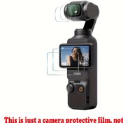 Resim DJI Osmo Pocket 3 Koruyucu Film Kiti - 2 Set 4 Adet, Temperli Cam Ekran Koruyucu + Lens Koruyucu, Çizilmeye Dayanıklı, Parlak Bitiş, Profesyonel Film Yapımı İçin İdeal, Kamera Koruma | Parlak Bitiş Koruyucu | Dayanıklı Kamera Ekipmanı, Kamera Aksesuarları 