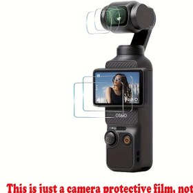 Resim DJI Osmo Pocket 3 Koruyucu Film Kiti - 2 Set 4 Adet, Temperli Cam Ekran Koruyucu + Lens Koruyucu, Çizilmeye Dayanıklı, Parlak Bitiş, Profesyonel Film Yapımı İçin İdeal, Kamera Koruma | Parlak Bitiş Koruyucu | Dayanıklı Kamera Ekipmanı, Kamera Aksesuarları 