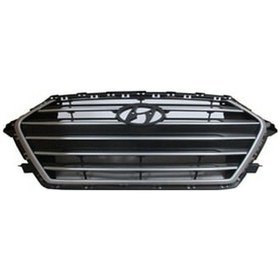 Resim 2016-2018 Hyundai Elantra Ön Panjur Siyah Gümüş Gri Çıtalı Bfn Adet Oem No:86350f2000 