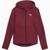 Resim EVOSTRIPE Kadın Fermuarlı Kapüşonlu Sweatshirt 