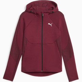 Resim EVOSTRIPE Kadın Fermuarlı Kapüşonlu Sweatshirt 