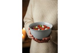 Resim Vienev 3'lü 1 Litre Plastik Karıştırma ve Saklama Kase Seti Gri 