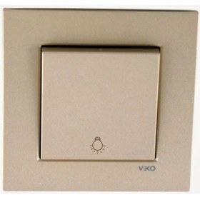 Resim Viko Artline Novella Bronz Light Yaylı Anahtar Çerçeveli 